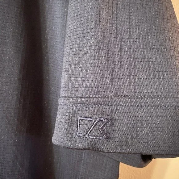 Cutter & Buck, Men's M, CB Drytec, Dark navy blue polo, 100% Polyester - Picture 3 of 4